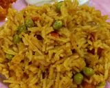 A picture of step 8 of Pea Pulao.
