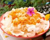 Hình bước làm 4 của món Da gà và bánh tráng chiên giòn rắc chà bông