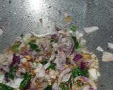 A picture of step 2 of Rava Upma.