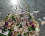 A picture of step 2 of Rava Upma.