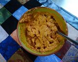 A picture of step 1 of Red pesto & salmon gnocchi.