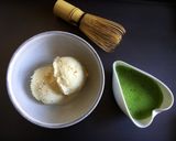 A picture of step 4 of Matcha Affogato.