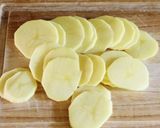 A picture of step 1 of Aloo pakauda.