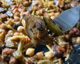 Foto del paso 16 de la receta: Fideuà de pulpo verduritas, garbanzos y hierbabuena, facilísima!