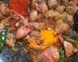 A picture of step 5 of Chicken Liver dry Curry.