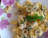 Cara Membuat Scramble eggs olive keju 2