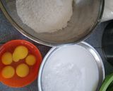 Gambar langkah 1 resipi Kuih bakar berlauk.