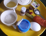 A picture of step 1 of Carrot dates cake.