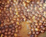 A picture of step 5 of Black chana chaat.