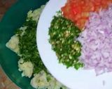 A picture of step 1 of Alu kabab.