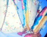 A picture of step 10 of Vanilla cake#Endofyearchallenge.