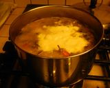 A picture of step 5 of Coconut milk soup.