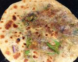 A picture of step 4 of Red cabbage & broccoli paratha.