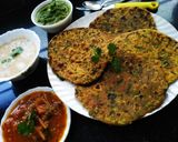 चटपटा मेथी पराठा विथ चटनी (Chatpata methi Paratha recipe in Hindi) रेसिपी चरण 7 फोटो
