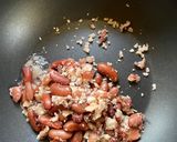 A picture of step 2 of Mexican Enchilada with Indian twist.