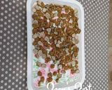A picture of step 5 of Sun dried Moong Badi with Amaranthus Greens.