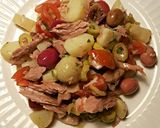 Foto del paso 9 de la receta Ensalada de patatas con pulpo y atún rojo