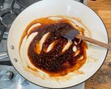A picture of step 5 of BBQ tofu teriyaki.