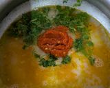 A picture of step 2 of Schezwan Upma bites.