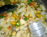 A picture of step 3 of Potato with vegetables.