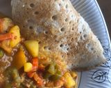 A picture of step 11 of Sinasir with potato veggies.
