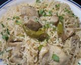 A picture of step 10 of Punjabi yakhni pulao.
