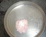 A picture of step 2 of Rose Sandesh.