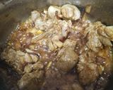 A picture of step 1 of Daal gosht.