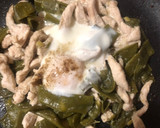 Foto del paso 5 de la receta: Judías verdes con pechuga y huevo escalfado