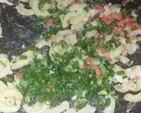 A picture of step 3 of Veg and pasta cubes.