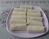 Hình bước làm 2 của món Chả giò trái cây