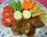 Foto langkah ke 8 dari resep Bistik Jawa Daging Sapi.