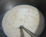 A picture of step 2 of Cheesy Spinach pasta.