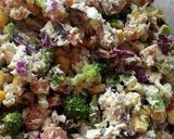 A picture of step 4 of Chicken Salad on Tostadas.