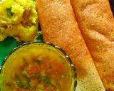 A picture of step 4 of Wheat Dosa.