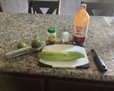 A picture of step 1 of Pico de gallo.