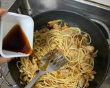 A picture of step 5 of Three Cup Chicken Pasta.