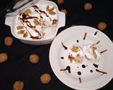 A picture of step 3 of Banana walnut pudding.