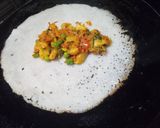 A picture of step 6 of Rice Masala dosa.