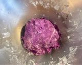 A picture of step 3 of Rice Flour Purple Sweet Potato Pancakes.