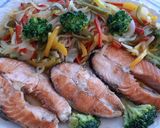 Foto del paso 4 de la receta: Salmón con caponatta de vegetales