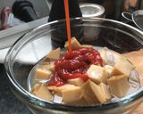 A picture of step 2 of Abalone cocktail.