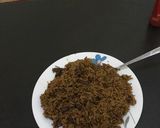A picture of step 3 of Pilau (Pilaf in Central Asia).