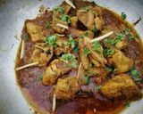 A picture of step 5 of Chicken Qorma.