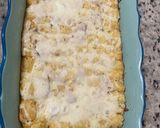 A picture of step 2 of Easy Tatter tots casserole.