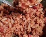 Foto del paso 8 de la receta: Soja texturizada orgánica con arroz parboil en salsa de tomate simple 🍅 🍚 🌾