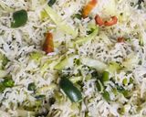 A picture of step 6 of Fried rice and shashlik.