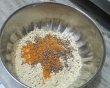 A picture of step 1 of Besan Chilla.