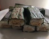 Foto langkah ke 7 dari resep Lemper bakar isi ayam kampung.