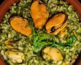 Foto del passaggio 6 della ricetta Risotto con cime di rapa e cozze